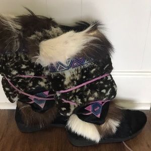 VINTAGE Tecnica Fur Boots